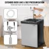 imageVEVOR Beer Kegerator Dual Tap Home Draft Beer Dispenser for Ball Lock Full Size Keg Refrigerator with 5lbs CO2 Tank Hold 2 Sixth  2 Slim  3 Ball lock keg 162LSilver