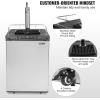 imageVEVOR Beer Kegerator Dual Tap Home Draft Beer Dispenser for Ball Lock Full Size Keg Refrigerator with 5lbs CO2 Tank Hold 2 Sixth  2 Slim  3 Ball lock keg 162LSilver