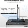 imageVEVOR Beer Kegerator Dual Tap Home Draft Beer Dispenser for Ball Lock Full Size Keg Refrigerator with 5lbs CO2 Tank Hold 2 Sixth  2 Slim  3 Ball lock keg 162LSilver