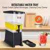 imageVEVOR Beverage Dispenser 3 Gallon x 2 Drink Dispensers for Parties Plastic Juice Dispenser with Stand Spigot Lid Iced Tea Lemonade Juice Water Dispenser for Restaurants Hotels Parties3Gal 1Pack