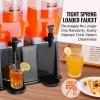 imageVEVOR Beverage Dispenser 3 Gallon x 2 Drink Dispensers for Parties Plastic Juice Dispenser with Stand Spigot Lid Iced Tea Lemonade Juice Water Dispenser for Restaurants Hotels Parties3Gal 2Pack