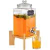 imageVEVOR Beverage Dispenser 3 Gallon x 2 Drink Dispensers for Parties Plastic Juice Dispenser with Stand Spigot Lid Iced Tea Lemonade Juice Water Dispenser for Restaurants Hotels Parties15Gal 1Pack