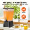 imageVEVOR Beverage Dispenser 3 Gallon x 2 Drink Dispensers for Parties Plastic Juice Dispenser with Stand Spigot Lid Iced Tea Lemonade Juice Water Dispenser for Restaurants Hotels Parties5Gal 1Pack