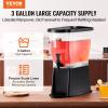 imageVEVOR Beverage Dispenser 3 Gallon x 2 Drink Dispensers for Parties Plastic Juice Dispenser with Stand Spigot Lid Iced Tea Lemonade Juice Water Dispenser for Restaurants Hotels Parties3Gal 1Pack