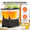 imageVEVOR Beverage Dispenser 3 Gallon x 2 Drink Dispensers for Parties Plastic Juice Dispenser with Stand Spigot Lid Iced Tea Lemonade Juice Water Dispenser for Restaurants Hotels Parties3Gal 2Pack