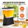 imageVEVOR Beverage Dispenser 3 Gallon x 2 Drink Dispensers for Parties Plastic Juice Dispenser with Stand Spigot Lid Iced Tea Lemonade Juice Water Dispenser for Restaurants Hotels Parties3Gal 1Pack