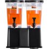 imageVEVOR Beverage Dispenser 3 Gallon x 2 Drink Dispensers for Parties Plastic Juice Dispenser with Stand Spigot Lid Iced Tea Lemonade Juice Water Dispenser for Restaurants Hotels Parties3Gal 2Pack