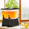 imageVEVOR Beverage Dispenser 3 Gallon x 2 Drink Dispensers for Parties Plastic Juice Dispenser with Stand Spigot Lid Iced Tea Lemonade Juice Water Dispenser for Restaurants Hotels Parties3Gal 2Pack