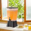 imageVEVOR Beverage Dispenser 3 Gallon x 2 Drink Dispensers for Parties Plastic Juice Dispenser with Stand Spigot Lid Iced Tea Lemonade Juice Water Dispenser for Restaurants Hotels Parties5Gal 1Pack