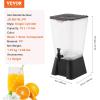 imageVEVOR Beverage Dispenser 3 Gallon x 2 Drink Dispensers for Parties Plastic Juice Dispenser with Stand Spigot Lid Iced Tea Lemonade Juice Water Dispenser for Restaurants Hotels Parties5Gal 1Pack