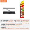imageVEVOR Burgers Feather Flag with Pole Kit 163 Feet Advertising Flags for Business Outside with Fiberglass Pole Ground Stake Restaurant Swooper Flag Banner Pole Kit Best Burgers Feather Flag