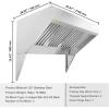 imageVEVOR Commercial Exhaust Hood 6FT Food Truck Hood Exhaust 201 Stainless Steel Concession Trailer Hood with 3 Detachable Ushaped Grid Oil Filter Mesh Rust Resistant Vent Hood for Kitchen Restaurant7FT