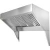 imageVEVOR Commercial Exhaust Hood 6FT Food Truck Hood Exhaust 201 Stainless Steel Concession Trailer Hood with 3 Detachable Ushaped Grid Oil Filter Mesh Rust Resistant Vent Hood for Kitchen Restaurant9FT