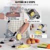 imageVEVOR Commercial French Fry Cutter 12Inch 38Inch Blade Stainless Steel Vegetable Fruit Chopper with 2 Replacement Blades Electric Potato Slicer Dicer for Restaurants ampamp Home Kitchen12Inch and 38Inch Chopper