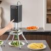 imageVEVOR Commercial French Fry Cutter 12Inch 38Inch Blade Stainless Steel Vegetable Fruit Chopper with 2 Replacement Blades Electric Potato Slicer Dicer for Restaurants ampamp Home Kitchen12 Inch  38Inch