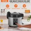 imageVEVOR Commercial Rice Cooker 60Cup Rice Cooker 1374 Qt  13 Liter Large Rice Cooker and Warmer with Nonstick Inner Pot Fast Cooking and 12Hour Keep Warm with Rice Cup and Paddle for Restaurant45 Cups  9 L