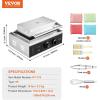 imageVEVOR Commercial Waffle Stick Maker 6PCS 1500W Waffle Baker Machine NonStick Stainless Steel Corn Hot Dog Waffle Iron with Temp and Time Control Handle for Restaurant Bakery Snack Bar FamilyHot Dog Waffle