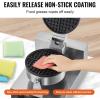 imageVEVOR Commercial Waffle Stick Maker 6PCS 1500W Waffle Baker Machine NonStick Stainless Steel Corn Hot Dog Waffle Iron with Temp and Time Control Handle for Restaurant Bakery Snack Bar FamilyWaffle Maker