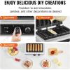 imageVEVOR Commercial Waffle Stick Maker 6PCS 1500W Waffle Baker Machine NonStick Stainless Steel Corn Hot Dog Waffle Iron with Temp and Time Control Handle for Restaurant Bakery Snack Bar FamilyHot Dog Waffle