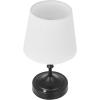 imageVEVOR Cordless Table Lamp 5200mAh Builtin Rechargeable Battery Small Desk Lamp 3Level Brightness Fabric Shade 27003000K Color Temperature Table Light for Restaurant Bedroom Bars Black