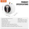 imageVEVOR Electric MiniTank Water Heater 4Gallon Tank 1440W Hot Water Boiler Storage Safety Temperature Pressure Valve Easy Install for Kichen Bathroom Restaurant Shelf Wall Mounted4gal Upgraded Panel