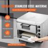 imageVEVOR Electric Pizza Oven 18Inch Commercial Pizza Ovens 842F Max Temp 1740W Large Pizza Oven Countertop with Temp ampamp Time Control Built in Thermometer Indoor Pizza Maker for Restaurant Home Use16Inch Dual Layer