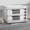 imageVEVOR Electric Pizza Oven 18Inch Commercial Pizza Ovens 842F Max Temp 1740W Large Pizza Oven Countertop with Temp ampamp Time Control Built in Thermometer Indoor Pizza Maker for Restaurant Home Use16Inch Dual Layer