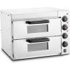 imageVEVOR Electric Pizza Oven 18Inch Commercial Pizza Ovens 842F Max Temp 1740W Large Pizza Oven Countertop with Temp ampamp Time Control Built in Thermometer Indoor Pizza Maker for Restaurant Home Use16Inch Dual Layer