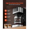 imageVEVOR Programmable Coffee Maker 12 Cup Programmable Drip Coffee Makers with Touch Screen 4Hour Keep Warm Coffee Makers Drips 2 Brew Strengths Drip Coffee Machine for Home 24Hour Programmable