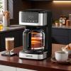 imageVEVOR Programmable Coffee Maker 12 Cup Programmable Drip Coffee Makers with Touch Screen 4Hour Keep Warm Coffee Makers Drips 2 Brew Strengths Drip Coffee Machine for Home 24Hour Programmable