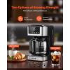 imageVEVOR Programmable Coffee Maker 12 Cup Programmable Drip Coffee Makers with Touch Screen 4Hour Keep Warm Coffee Makers Drips 2 Brew Strengths Drip Coffee Machine for Home 24Hour Programmable