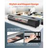 imageVEVOR Sushi Display Case Refrigerator 25 Cuft Commercial Sushi Case 7Pan Countertop Showcase with Curved Glass LED Lighting and Digital Temperature Control for SushiBar Restaurant Store7028in 5 Pan