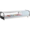 imageVEVOR Sushi Display Case Refrigerator 25 Cuft Commercial Sushi Case 7Pan Countertop Showcase with Curved Glass LED Lighting and Digital Temperature Control for SushiBar Restaurant Store5276in 5 Pan