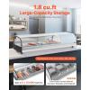 imageVEVOR Sushi Display Case Refrigerator 25 Cuft Commercial Sushi Case 7Pan Countertop Showcase with Curved Glass LED Lighting and Digital Temperature Control for SushiBar Restaurant Store5276in 5 Pan