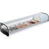 imageVEVOR Sushi Display Case Refrigerator 25 Cuft Commercial Sushi Case 7Pan Countertop Showcase with Curved Glass LED Lighting and Digital Temperature Control for SushiBar Restaurant Store6653in 7 Pan
