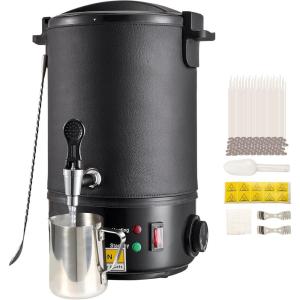 imageVEVOR 5 Liter Wax Melter for Candle Making Large Electric Wax Melting Pot Easy Pour Spout 4Level Temperature Control Easy Clean for Candle Soap Cream Beauty Bulk Production Business or HomeWax Melter 65 L