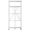 imageVEVOR 4Tier Foldable Storage Shelf 26W x 13D x 46H Inch Folding Metal Rack Shelving Unit No Assembly Organizer Shelf with 5 Wheels ampamp 4 Hooks for Pantry Kitchen Garage Basement BlackWhite