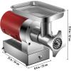 imageVEVOR 661 LbsHour1100 W Machine 15 HP Electric Mincer with 2 Grinding Plates Sausage Kit Set Meat Grinder Heavy Duty Home Kitchen ampamp Commercial Use Red 1100 W1100W661LB