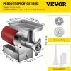 imageVEVOR 661 LbsHour1100 W Machine 15 HP Electric Mincer with 2 Grinding Plates Sausage Kit Set Meat Grinder Heavy Duty Home Kitchen ampamp Commercial Use Red 1100 W1100W661LB