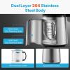 imageVEVOR Water Distiller 4L 105 Gallon Pure Water Purifier Filter for Home Countertop 750W Distilled Water Maker Stainless Steel Interior Distiller Water Making Machine to Make Clean Water SilverSilver Upgrade