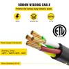 imageVEVOR Welder Extension Cord 30Amp 25ft 250V Welding Power Cord with NEMA 650 Plug 10 Gauge 3 Prong for MIG Lincoln Plasma Miller TIG25 ft