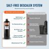 imageVEVOR Whole House Salt Free Descaler Water Filter for City Water 600000 Gallon Whole House Water Descaler for All Kinds of Plumbing Pipes 1quot NPT ampamp 34quot NPT for 23 Person Family600 000 Gallons