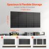 imageVEVOR Metal Pegboard Panels 24quot x 12quot Pegboard 2 Panels Heavy Duty Steel Peg Board Wall Organizer for Living Room Garage Tool Storage Workbench Office Organization Craft Room Kitchen Home Black48 x 24