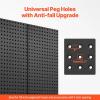 imageVEVOR Metal Pegboard Panels 24quot x 12quot Pegboard 2 Panels Heavy Duty Steel Peg Board Wall Organizer for Living Room Garage Tool Storage Workbench Office Organization Craft Room Kitchen Home Black36 x 24