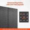 imageVEVOR Metal Pegboard Panels 24quot x 12quot Pegboard 2 Panels Heavy Duty Steel Peg Board Wall Organizer for Living Room Garage Tool Storage Workbench Office Organization Craft Room Kitchen Home Black24 x 24
