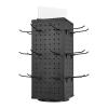 imageVEVOR Rotating Pegboard Display Stand 74 x 74 x 17 in 4Sided Spinning Peg Board Display with 24 Hooks Thickened ColdRolled Steel Craft Rack Organizer for Grocery Retail Store Jewelry Shop Blackrotating