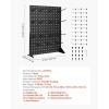 imageVEVOR Rotating Pegboard Display Stand 74 x 74 x 17 in 4Sided Spinning Peg Board Display with 24 Hooks Thickened ColdRolled Steel Craft Rack Organizer for Grocery Retail Store Jewelry Shop Black2 PCS