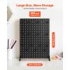imageVEVOR Rotating Pegboard Display Stand 74 x 74 x 17 in 4Sided Spinning Peg Board Display with 24 Hooks Thickened ColdRolled Steel Craft Rack Organizer for Grocery Retail Store Jewelry Shop Black2 PCS