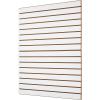 imageVEVOR Slat Wall Paneling 4 x 4 ft PVC Garage Slatwall with Modular Design White Slat Wall EasytoInstall Adjustable Slatwall Panel with Coupling Structure ampamp DIY Cutting Fits for Storage ampamp DisplayWhite