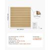 imageVEVOR Slat Wall Paneling 4 x 4 ft PVC Garage Slatwall with Modular Design White Slat Wall EasytoInstall Adjustable Slatwall Panel with Coupling Structure ampamp DIY Cutting Fits for Storage ampamp DisplayYellow